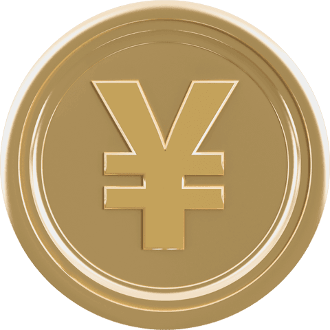 golden coin with yen symbol on transparent background - Download Free Stock Videos Pikwizard.com