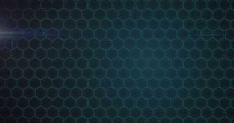 Glowing Hexagonal Cyber Grid with Futuristic Atmosphere