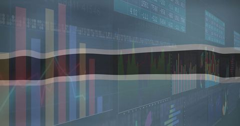 botswana flag overlaid with dynamic financial graphs and chart analysis - Download Free Stock Images Pikwizard.com