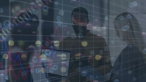 Diverse Team Analyzing Financial Data with Advanced Charts