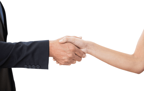Transparent Business Handshake Partnership Cooperation
