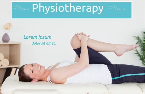 woman smiling during physiotherapy session on table - Download Free Stock Templates Pikwizard.com