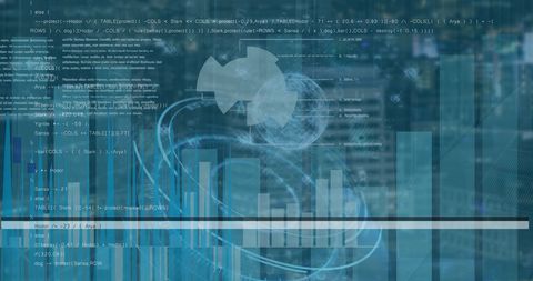 Digital Data Processing and Global Communication Interface - Download Free Stock Images Pikwizard.com