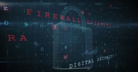 Digital Security Breach Concept with Data Overlay - Download Free Stock Images Pikwizard.com