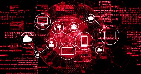 Futuristic Digital Connections Overlapping Binary Code - Download Free Stock Images Pikwizard.com