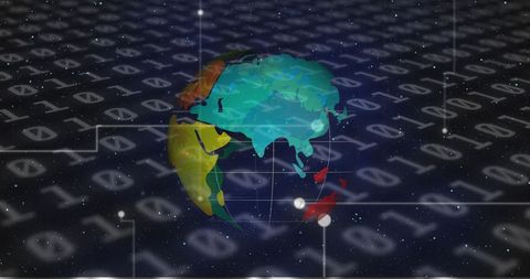 Digital Globe with Data Processing and Global Connections - Download Free Stock Images Pikwizard.com