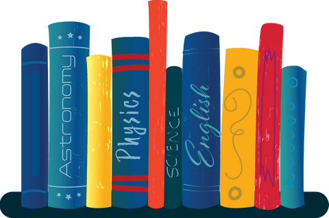 Colorful Educational Textbooks on Transparent Background Illustration - Download Free Stock Videos Pikwizard.com