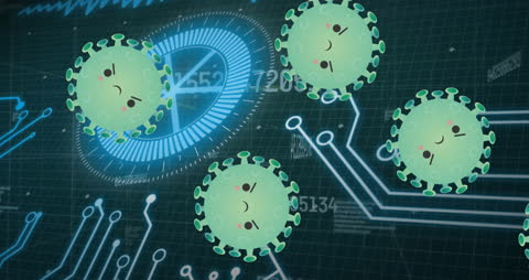 Digital Visualization of COVID-19 with Data Processing Interface