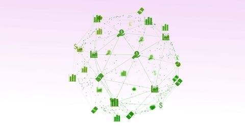 Digital Network Globe with Finance and Technology Icons - Download Free Stock Images Pikwizard.com