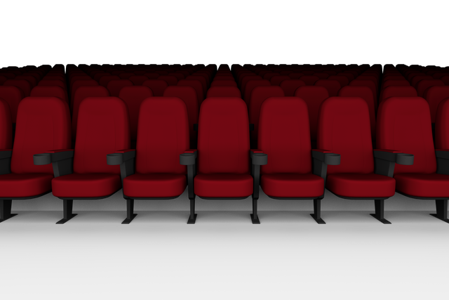 Transparent Illustration of Red Cinema or Theatre Seats - Download Free Stock Videos Pikwizard.com