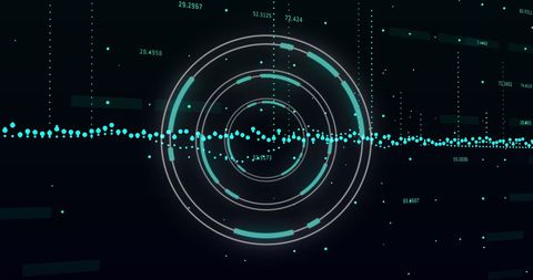 Financial Data Visualization with Scope Scanning Effect - Download Free Stock Images Pikwizard.com