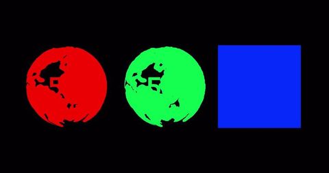 Digital Connectivity Concept with Globes and Blue Square