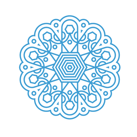 transparent blue mandala ornamental design vector - Download Free Stock Videos Pikwizard.com