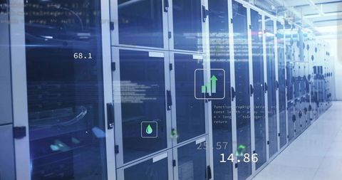 Advanced Data Center with Digital Sustainability Metrics