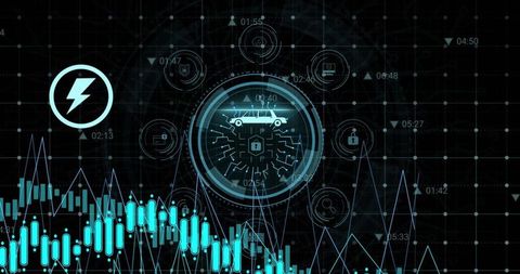 Cybersecurity and Data Analysis Interface with Circuit Elements