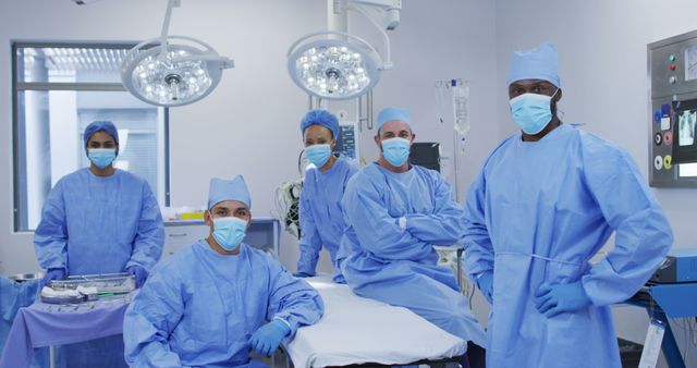 Diverse Medical Team in an Operating Room - Download Free Stock Images Pikwizard.com