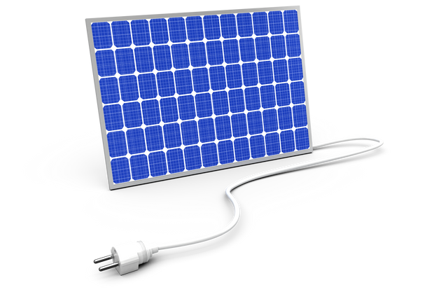 Blue Solar Panel with Electric Plug on Transparent Background Illustration - Download Free Stock Videos Pikwizard.com