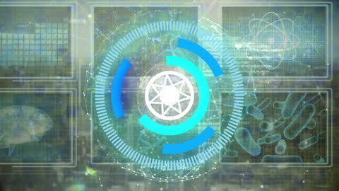 Digital Data Analysis Animation with Molecular Science Graphics