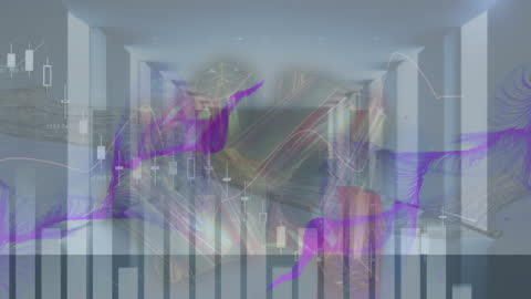 Abstract Technology Data Interface with Digital Elements