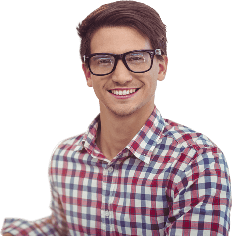 Smiling Caucasian Businessman with Glasses on Transparent Background - Download Free Stock Videos Pikwizard.com