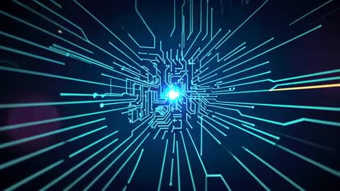 Digital Network and Data Transmission Concept