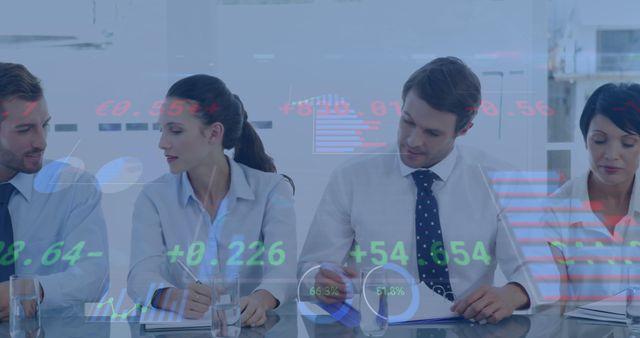 Financial Analysts Discussing Stock Market Data in Office Meeting - Download Free Stock Images Pikwizard.com