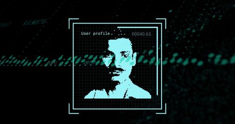 Digital Data Profile with Global Tech Background - Download Free Stock Images Pikwizard.com