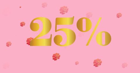 Elegant 25 Percent Discount Text on Floral Background - Download Free Stock Images Pikwizard.com
