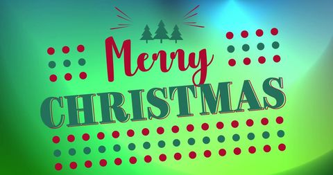 Vibrant Merry Christmas Holiday Design with Festive Elements