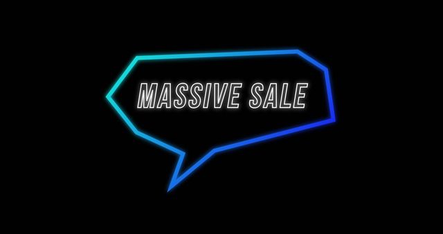 Neon Text for Massive Sale in Modern Style - Download Free Stock Images Pikwizard.com