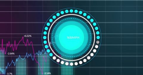 Digital Financial Data Analysis and Velocity Indicator Concept - Download Free Stock Images Pikwizard.com