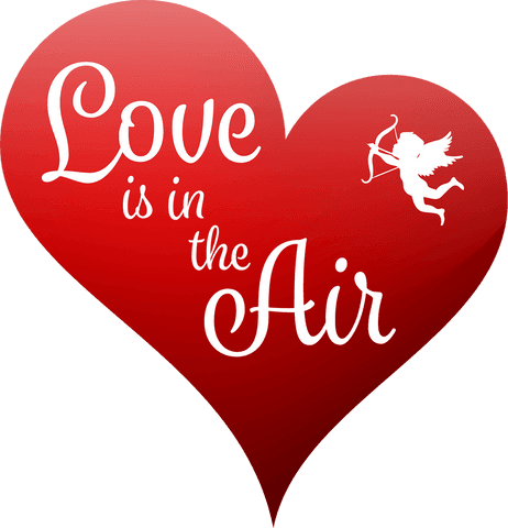 transparent heart illustration with cupid and love quote - Download Free Stock Videos Pikwizard.com