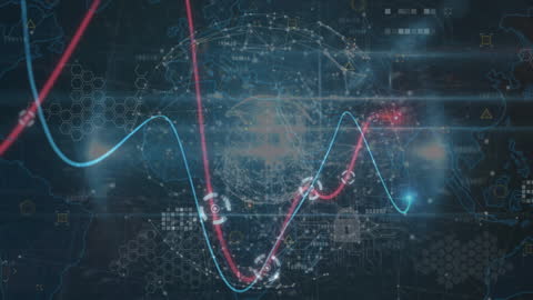 Digital Economy and Global Finance Visualization with Futuristic Graphs