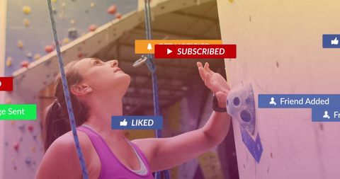Digital Interaction While Climbing Indoor Rock Wall