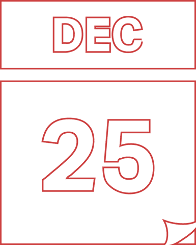 Transparent December 25 Calendar Page Illustration - Download Free Stock Videos Pikwizard.com
