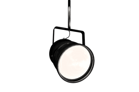 close up of black stage spot light on transparent background - Download Free Stock Videos Pikwizard.com