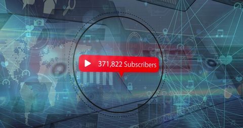 Social Media Subscriber Growth in Digital World - Download Free Stock Images Pikwizard.com