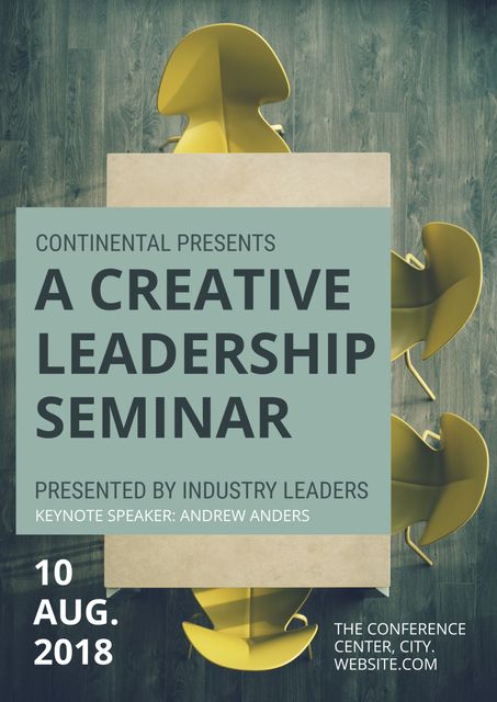 Creative Leadership Seminar Promo with Abstract Design and Details - Download Free Stock Templates Pikwizard.com