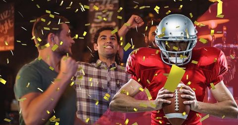 Thrill of Victory: Diverse Fans Cheer Roaring Football Success