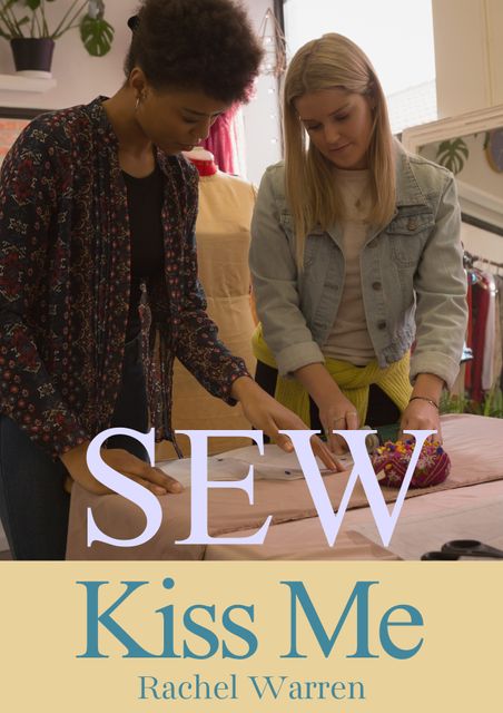 Composite of sew kiss me rachel warren text over diverse women in tailor workshop - Download Free Stock Videos Pikwizard.com