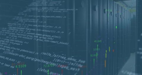 Visualizing Data Processing in a Modern Server Room - Download Free Stock Images Pikwizard.com