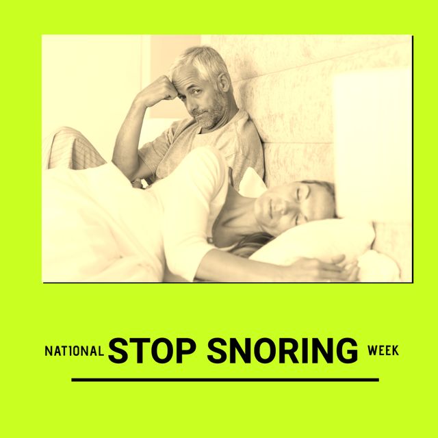 Perfect for awareness campaigns and health websites focusing on sleep apnea and snoring issues. Use to highlight the impact of snoring on relationships and promoting solutions for better sleep.
