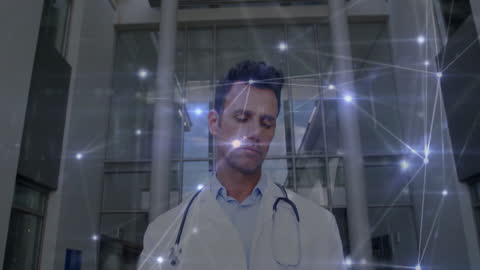 Doctor Integrating Technology in Modern Healthcare Environment