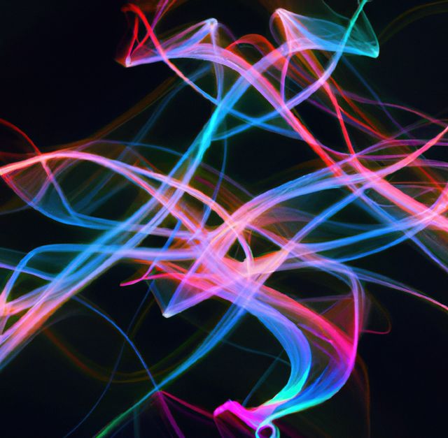 Colorful Abstract Light Trails Creating Dynamic Patterns - Download Free Stock Photos Pikwizard.com
