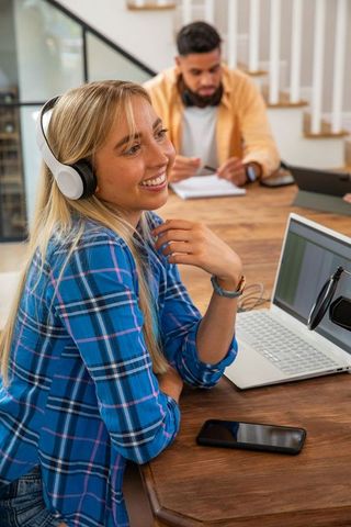 Diverse Team Collaborating in Modern Home Workspace
