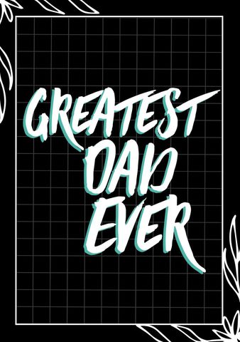 celebrating fatherhood with bold typography - Download Free Stock Templates Pikwizard.com