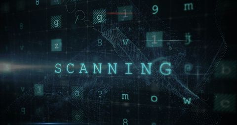 Futuristic Digital Interface with Scanning Data Numbers - Download Free Stock Images Pikwizard.com