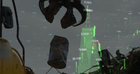 Markets and Waste: Financial Data Merging with Junkyard Imagery