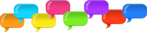 colorful transparent speech bubbles for creative communication - Download Free Stock Videos Pikwizard.com