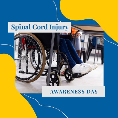 spinal cord injury awareness event with woman in wheelchair - Download Free Stock Templates Pikwizard.com